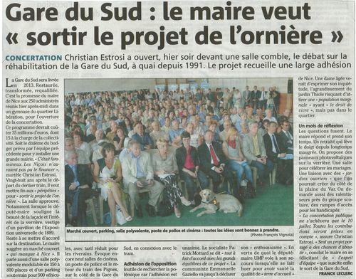 Gare du Sud : le maire veut avancer Gare du Sud : le maire veut avancer