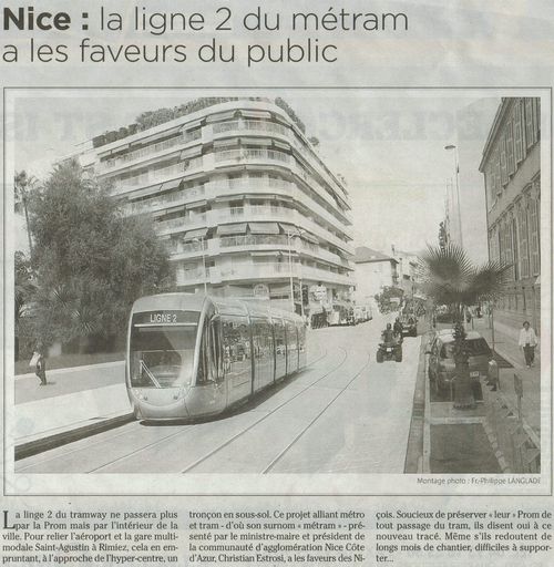 Nice : la ligne 2 du métram a les faveurs du public Nice : la ligne 2 du métram a les faveurs du public