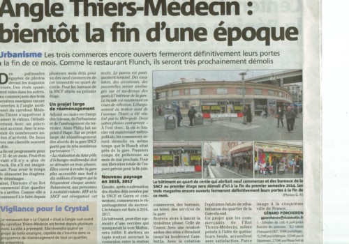 Angle Thiers Jean Medecin : la fin d'une époque Angle Thiers Jean Medecin : la fin d'une époque