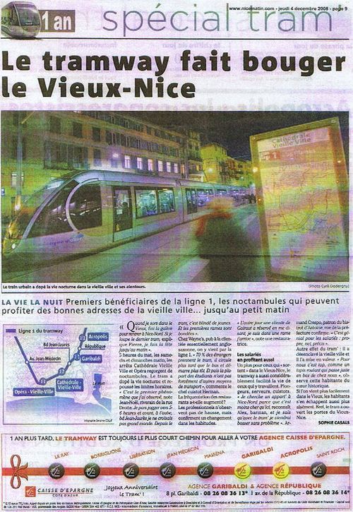 Le tramway fait bouger le Vieux-Nice Le tramway fait bouger le Vieux-Nice